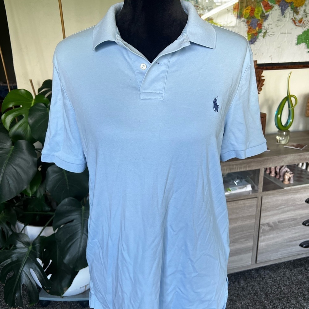 Polo by Ralph Lauren Men's Sky Blue Polo Shirt